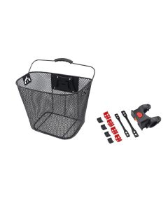 Front bicycle basket with quick release FSBKT-013 black