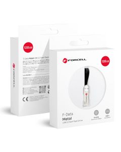 FORCELL F-DATA pendrive Metal 128GB USB3.2 Gen 1 (USB A) silver
