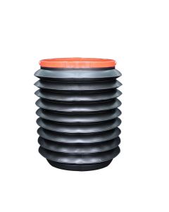 Foldable car bucket container 4L black