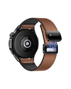 FORCELL F-DESIGN FS20 magnetic eco leather strap for SAMSUNG Watch 20 mm brown
