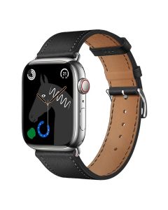 FORCELL F-DESIGN FA20 eco leather strap for APPLE Watch 42 / 44 / 45 / 49 mm black