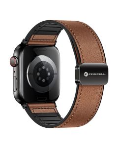 FORCELL F-DESIGN FA21 eco leather strap for APPLE Watch 38 / 40 / 41 mm brown