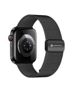 FORCELL F-DESIGN FA14 magnetic stainless steel strap for APPLE Watch 38 / 40 / 41 mm black