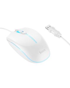 Wire gaming mouse Hoco USB A 2400 dpi GM37 white