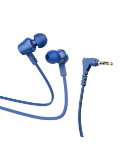 Wire earphones Jack 3 5 mm Hoco M86 blue