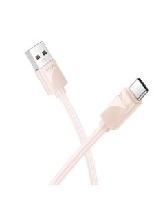 Cable USB A to USB C Hoco 3A 1 m X114 pink
