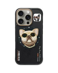 NIMMY case GLASSES COOL DOG compatible with MagSafe for IPHONE 16 Pro black