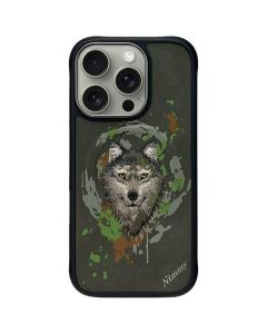 NIMMY case WOLF compatible with MagSafe for IPHONE 16 Pro dark gray