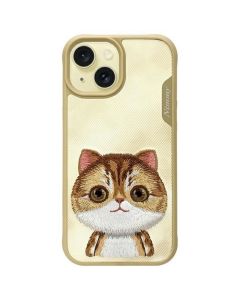 NIMMY case BIG EYED PET 2.0 Cat for IPHONE 15 khaki
