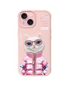 NIMMY case COOL&CUTE 2.0 Cat for IPHONE 15 pink