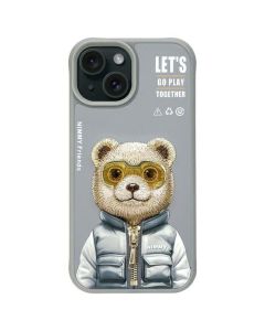 NIMMY case COOL&CUTE 2.0 Bear for IPHONE 15 gray