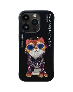 NIMMY case GLASSES COOL CAT for IPHONE 15 Pro Max black