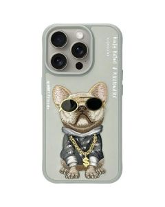 NIMMY case GLASSES COOL DOG for IPHONE 15 Pro Max gray