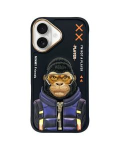 NIMMY case COOL&CUTE 2.0 Monkey for IPHONE 16 black