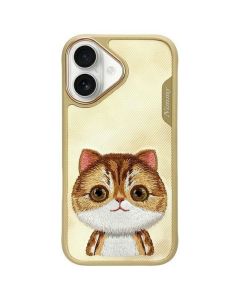 NIMMY case BIG EYED PET 2.0 Cat for IPHONE 16 khaki