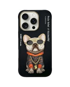 NIMMY case GLASSES COOL DOG for IPHONE 16 Pro black