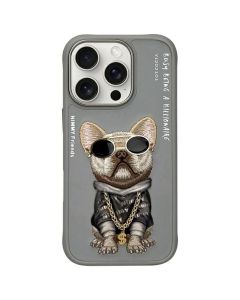 NIMMY case GLASSES COOL DOG for IPHONE 16 Pro gray