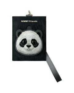 NIMMY card wallet BIG EYED PET 2.0 Panda black