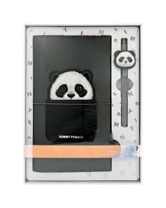 NIMMY set 2in1 notebook + pen BIG EYED PET 2.0 Panda black