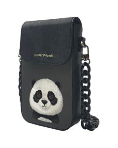 NIMMY set 3in1 phone bag + wallet + gps cover BIG EYED PET 2.0 Panda black