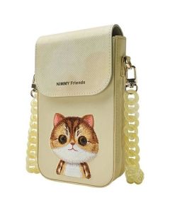 NIMMY set 3in1 phone bag + wallet + gps cover BIG EYED PET 2.0 Cat khaki