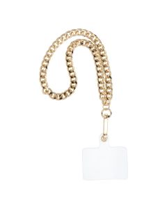 CHAIN #41 Phone lanyard  Phone pendant / cord length 40cm (20cm in the loop) / on wrist - gold