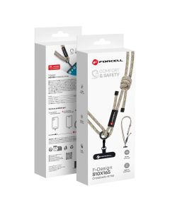 FORCELL F-DESIGN S10X165 crossbody phone lanyard with adjustable length (max 82 5cm in the loop) green pink purple