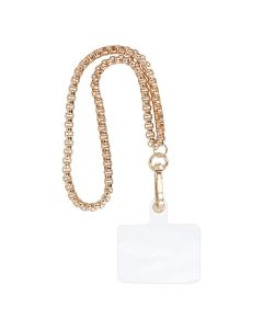 CHAIN #42 Phone lanyard  Phone pendant / cord length 40cm (20cm in the loop) / on wrist - gold