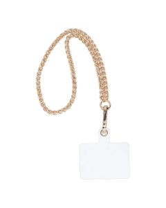 CHAIN #43 Phone lanyard  Phone pendant / cord length 40cm (20cm in the loop) / on wrist - gold