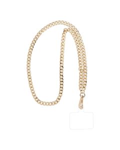 CHAIN #81 Phone lanyard  Phone pendant / cord length 80cm (40cm in the loop) / on neck - gold