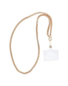 CHAIN #82 Phone lanyard  Phone pendant / cord length 80cm (40cm in the loop) / on neck - gold