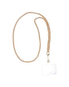 CHAIN #83 Phone lanyard  Phone pendant / cord length 80cm (40cm in the loop) / on neck - gold