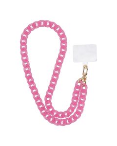 PANAMA LONG Phone lanyard  Phone pendant / cord length 80cm (40cm in the loop) / on neck - pink