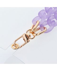 PANAMA LONG Phone lanyard  Phone pendant / cord length 80cm (40cm in the loop) / on neck - purple