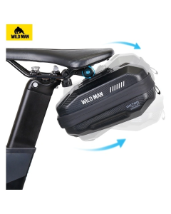 WILDMAN traveling bag for bike frame with zipper 1L (4 - 7) M90 black