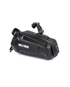 WILDMAN traveling bag under bike saddle with zipper 1 2L XT7 black