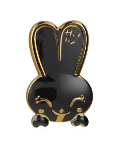 Phone stand RABBIT - stick-on - black
