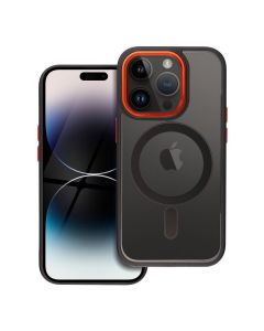 COLOR EDGE MAG COVER case compatible with MagSafe for IPHONE 14 Pro black gold