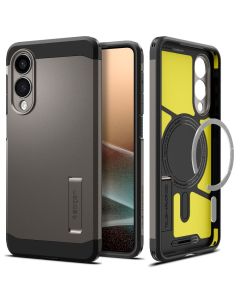 SPIGEN case TOUGH ARMOR compatible with MagSafe for SAMSUNG S25 Edge gunmetal