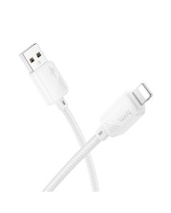 Cable USB A to Lightning Hoco 2 4A 1 m X113 white