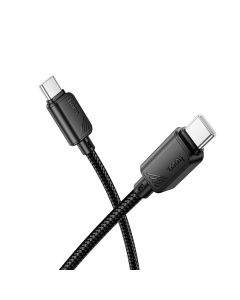 Cable USB C to USB C Hoco 3A 60W 1 m X113 black