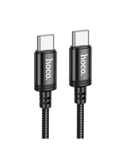 Cable USB C to USB C Hoco 3A 60W 2 m X89 black