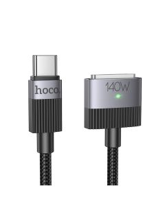 Cable USB C to Mag3 Hoco 5A 140W magnetic 1 8 m U141 black