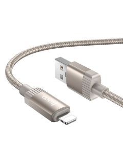 Cable USB A to Lightning Hoco 2 4A 1 m X117 gold