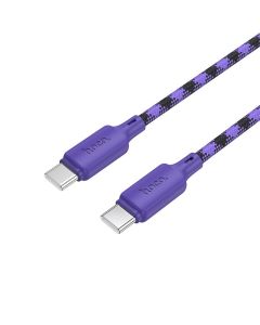 Cable USB C to USB C Hoco 3A 60W 1 m X116 gradient purple