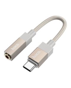 Adapter AUX USB C (male) to Jack 3 5 mm (female) Hoco UPA32C gold
