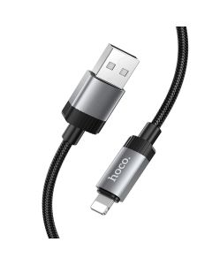 Cable USB A to Lightning Hoco 2 4A 1 m X117 black