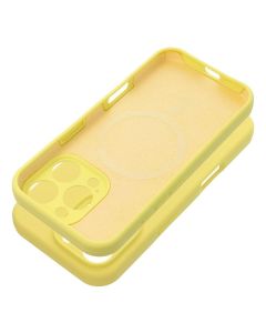 Case SILICONE 2mm for IPHONE 17 Air compatible with MagSafe lemon