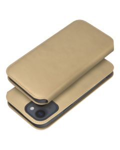 DUAL POCKET Book case for IPHONE 17 gold
