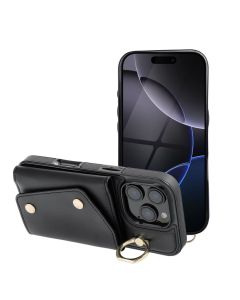 Wallet Case WONDER for IPHONE 15 black